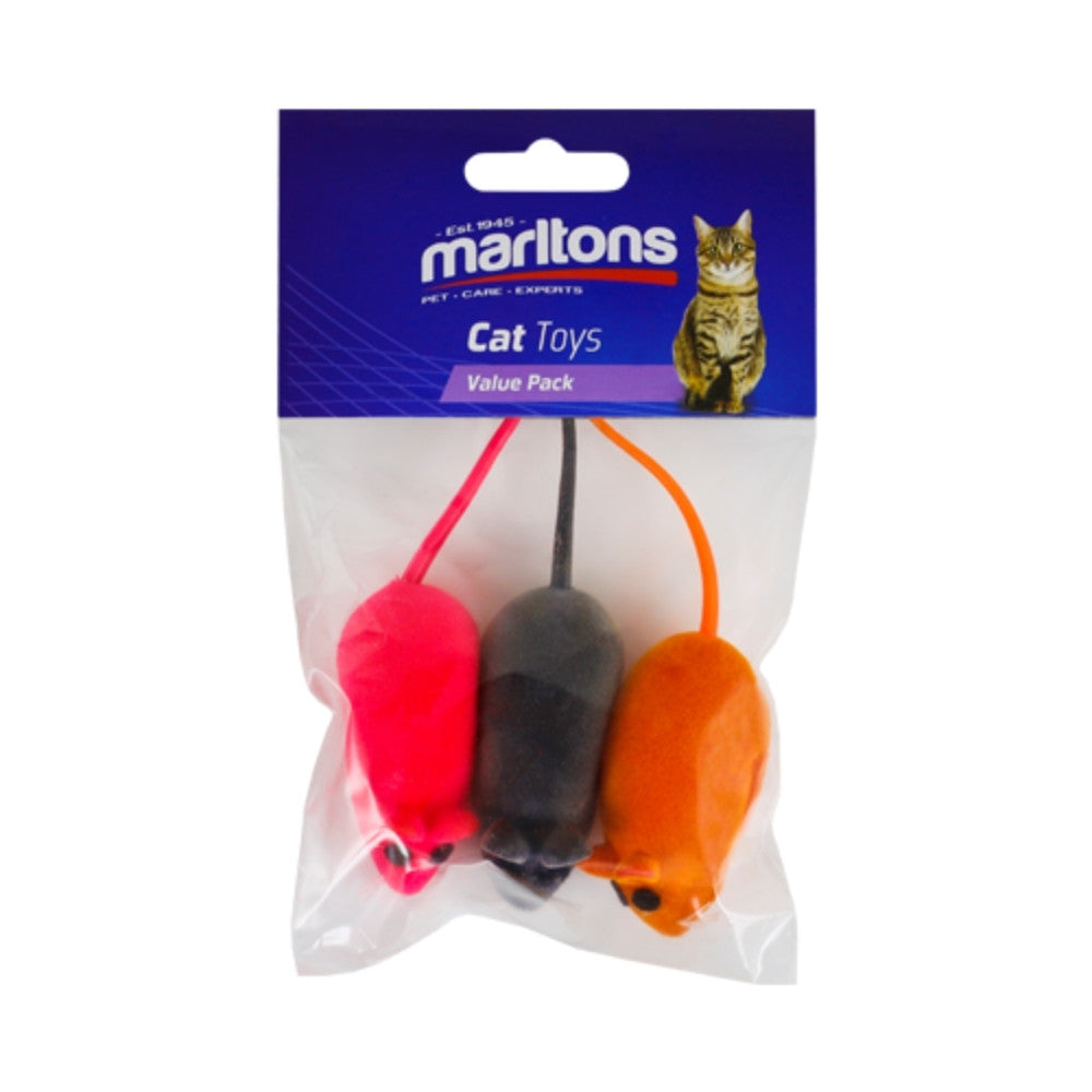 Marltons TOY Squeaky Mouse PVC 3PCE 6cm