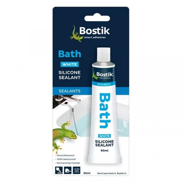 Bostik Silicone Bath White 90g