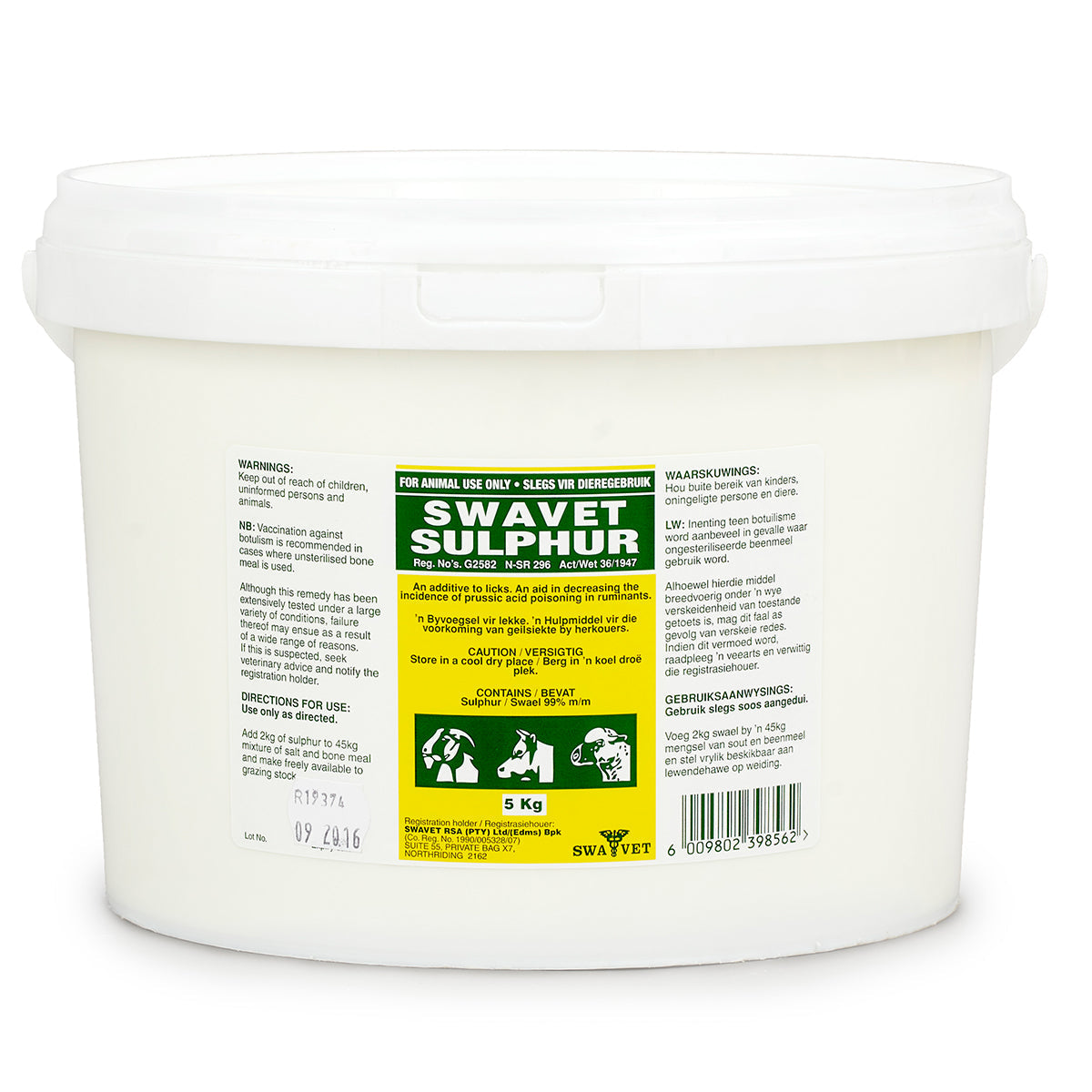 Frontline HLT Sulphur 5kg Swavet