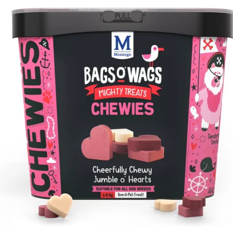 MIX HEARTS 1.5KG BAGS O WAGS