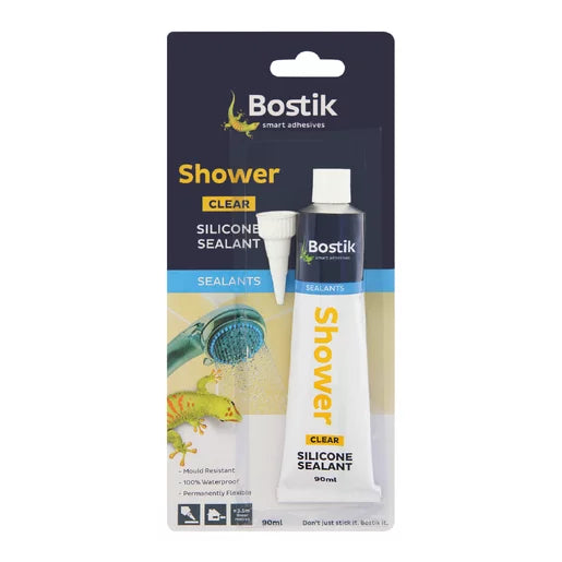 Bostik Silicone Shower Clear 90g