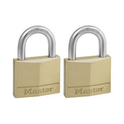PADLOCK BRASS KA 40MM 2PK MASTER
