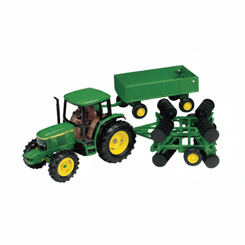 John Deere Tractor Barge Wagon Wdisk 1:32 John Deer