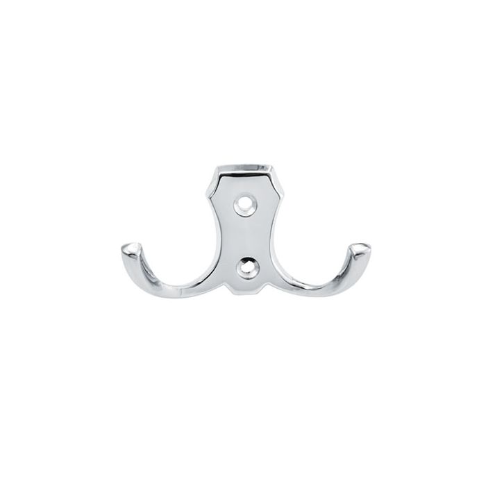 HOOK COAT DOUBLE C/PLATED 40MM MACKIE