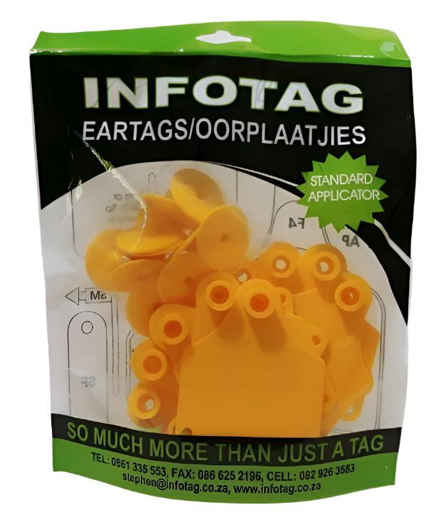 Antrovet Ear Tag Yellow Info F3/m1 10's