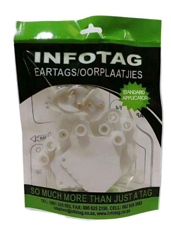 Antrovet Ear Tag White Info F3/m1 10's
