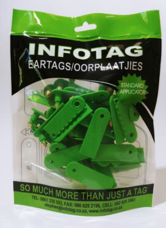 Antrovet Ear Tag Green Sheep 20's