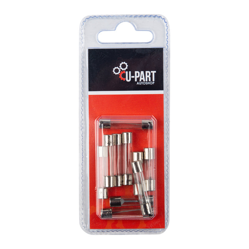 Fuse Glass 15AMP 32mm 10PK U-part