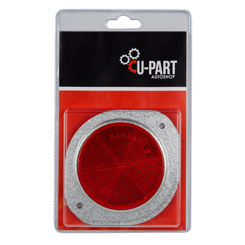 Reflect Round Flange Red 76mm 2PK U-part