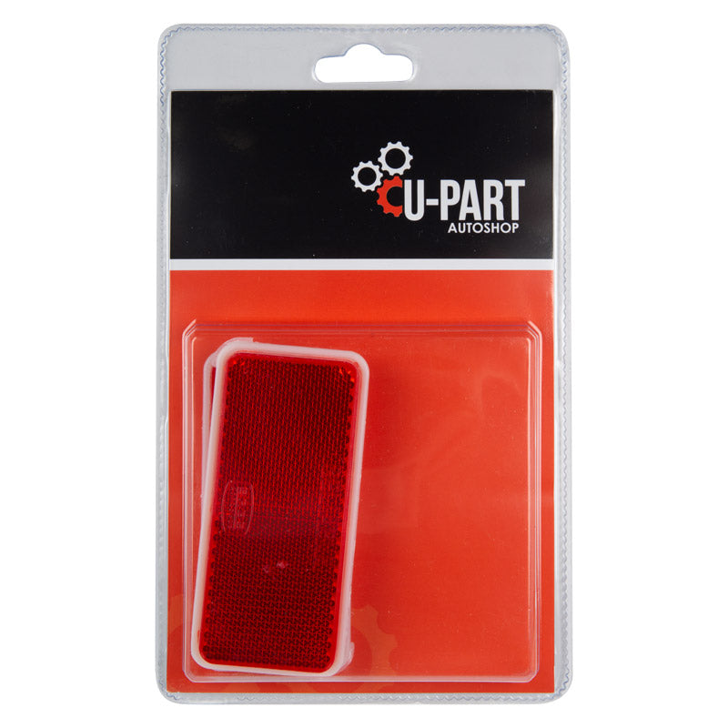 Reflect SQ Stick-on Red 90mm 2PK U-part