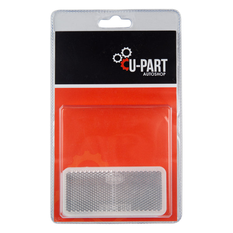 Reflect SQ Stick-on WHT 90mm 2PK U-part