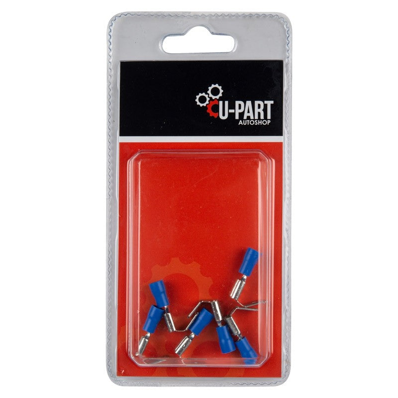 Terminal Piggy Back BLU 1.5-2mm 6.3mm U-par