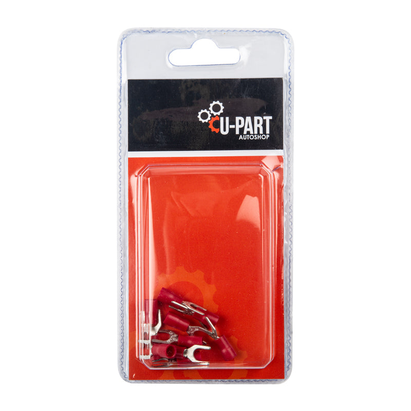 Terminal Fork Red FEM 0.5-1.5mm 5mm U-part