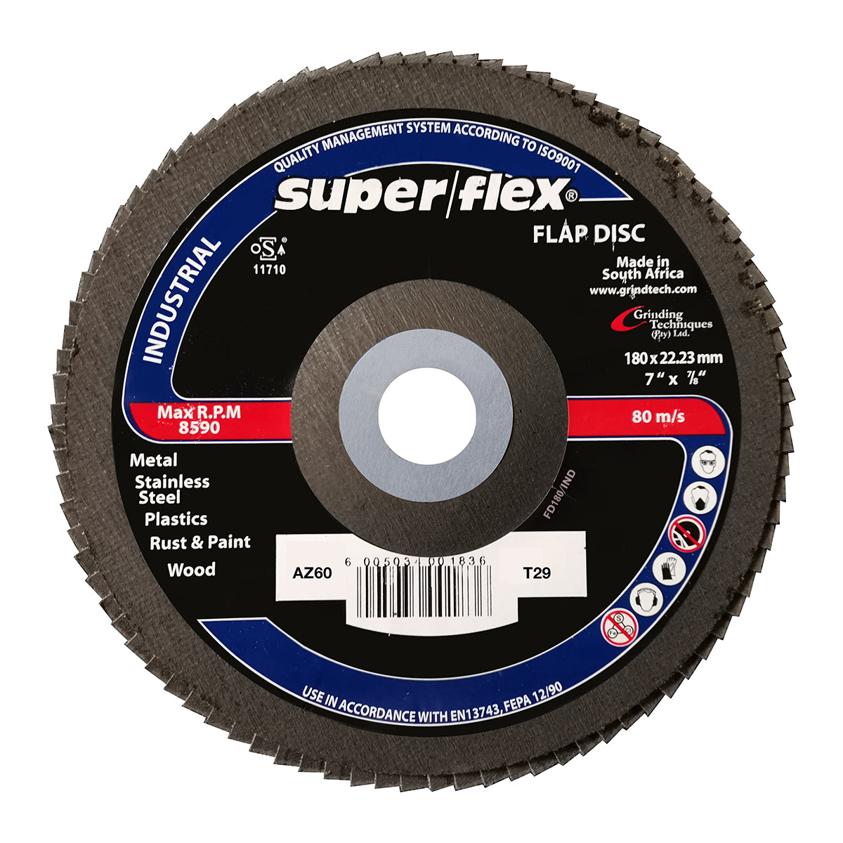 Flap Disc Sanflex 180MMX60GR S/flex