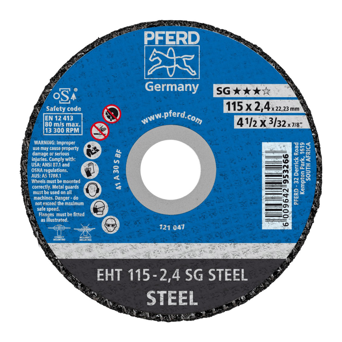 Cutting  Disc Steel SG 115mm Pferd