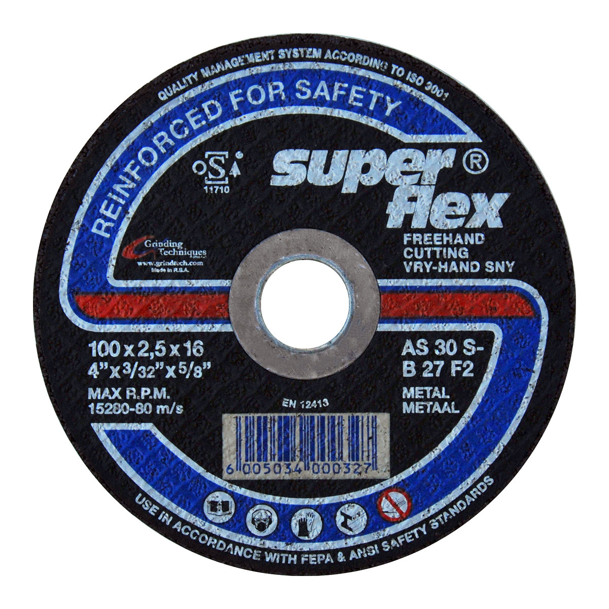 Cutting  Disc Steel 100 x 2.5x16 S/flex