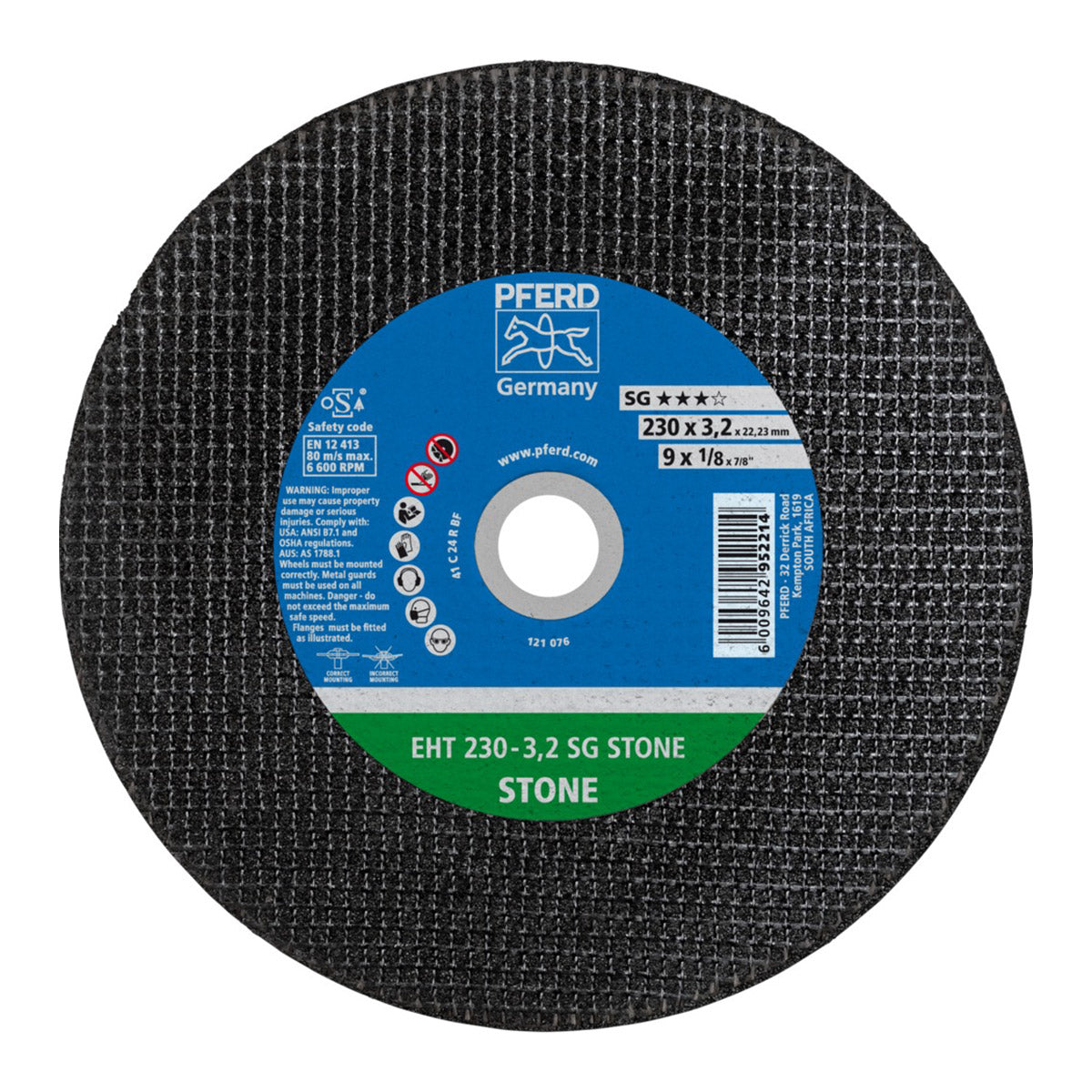 Cutting  Disc Stone 230mm Pferd