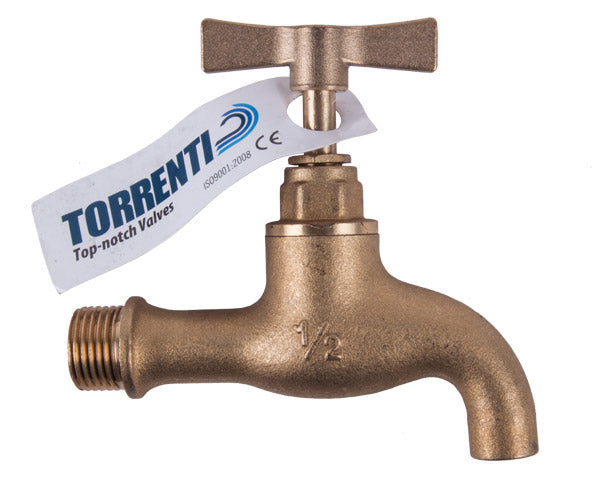 Tap Plain 200 15mm Brass