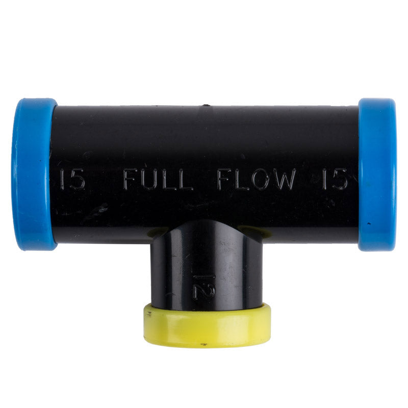 FULL FLOW TEE REDU 25X15MM