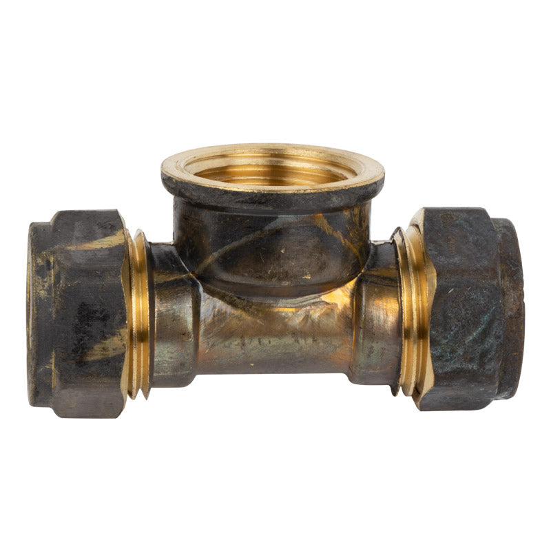 Plumbing Tee 15mmx1/2 Cxcxfi Brass
