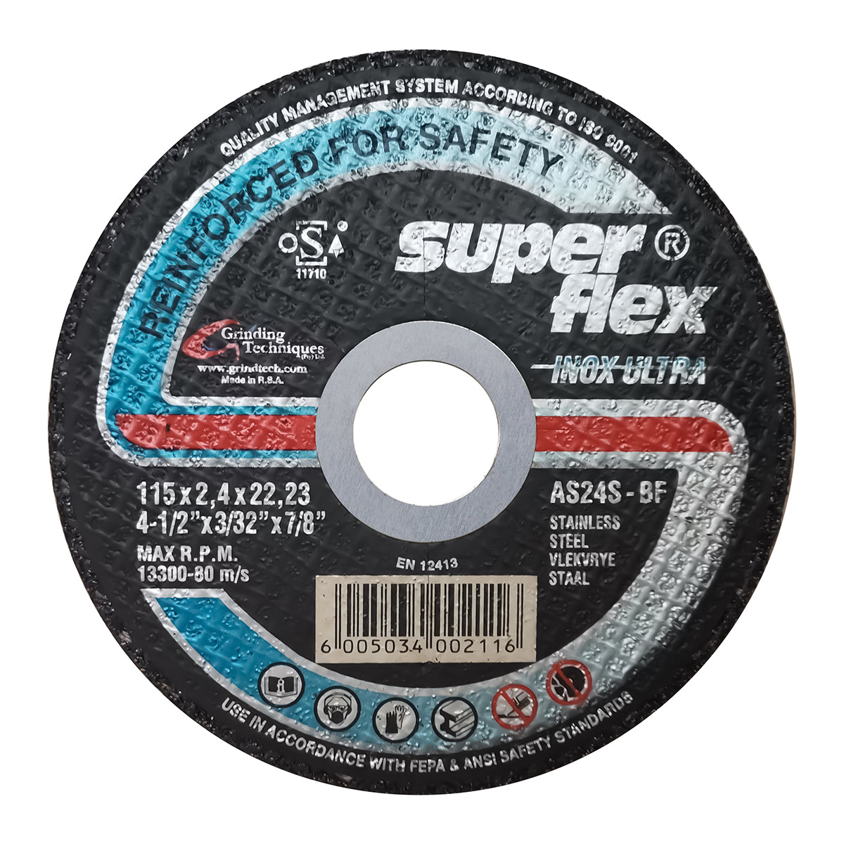 Cutting  Disc INOX 115 x 2.4x22.2 S/flex