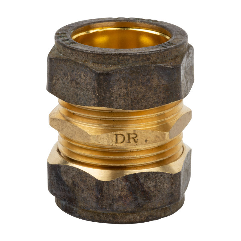 Plumbing Coupler 22mm CXC Brass