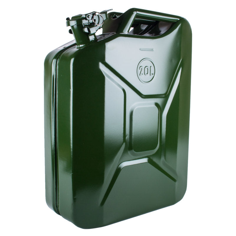Jerry Can Petrol 20L Grn Metal