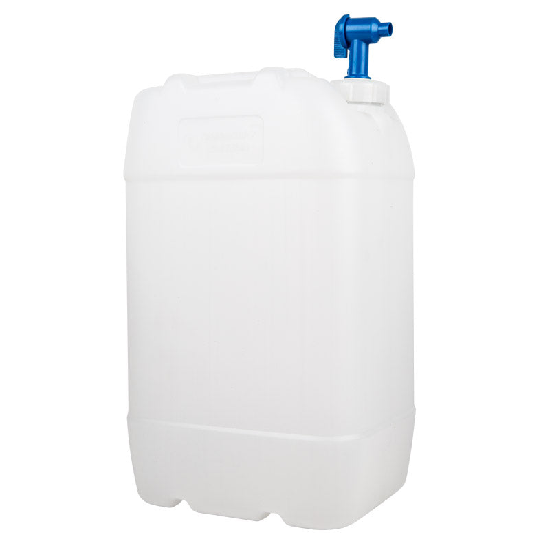PLASTIC WATER CONTAINER 25L INCL TAP