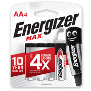 Energizer Max Battery Aa 4PK