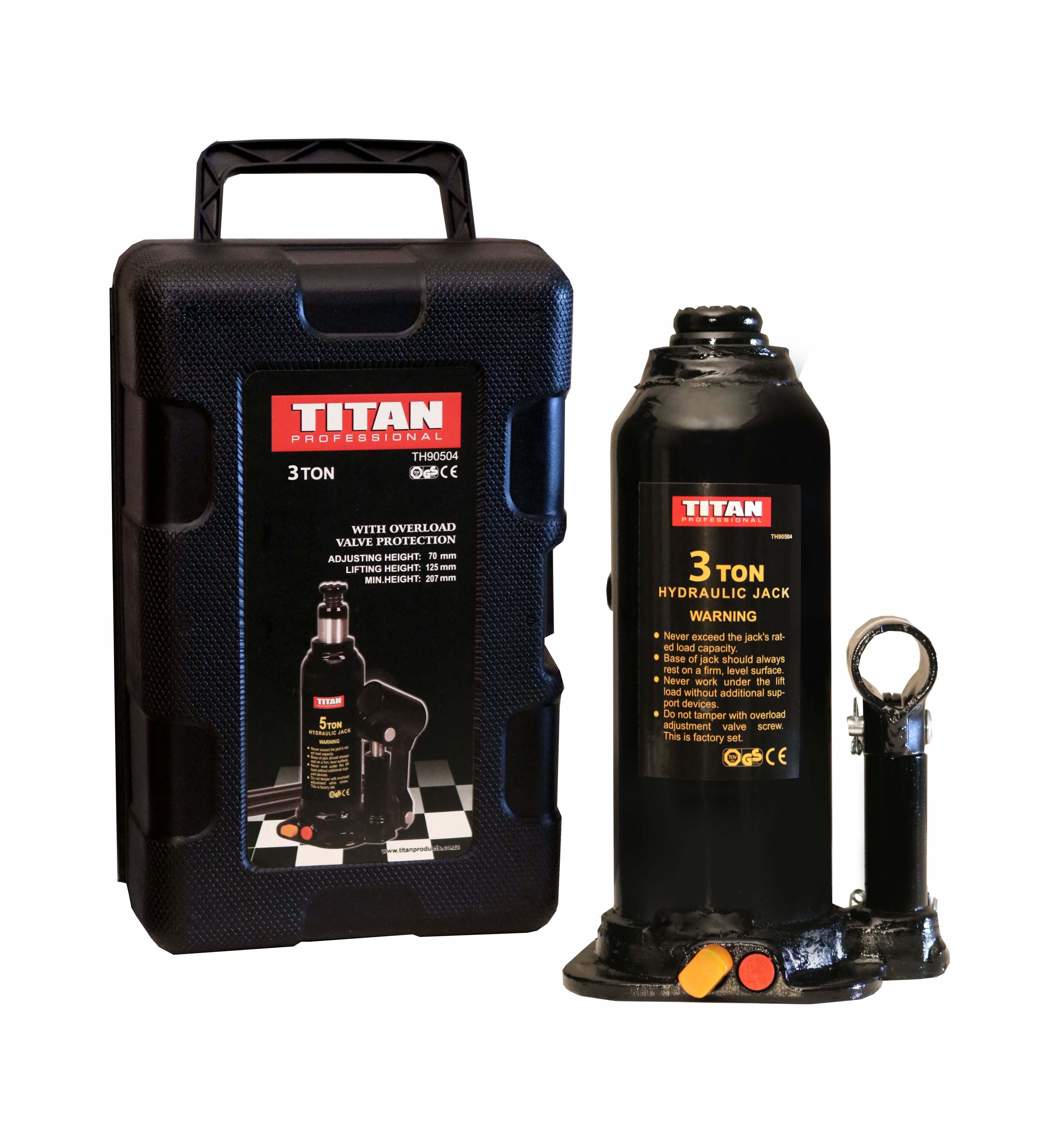 JACK BOTTLE 3T HYDRAULIC IN CASE TITAN