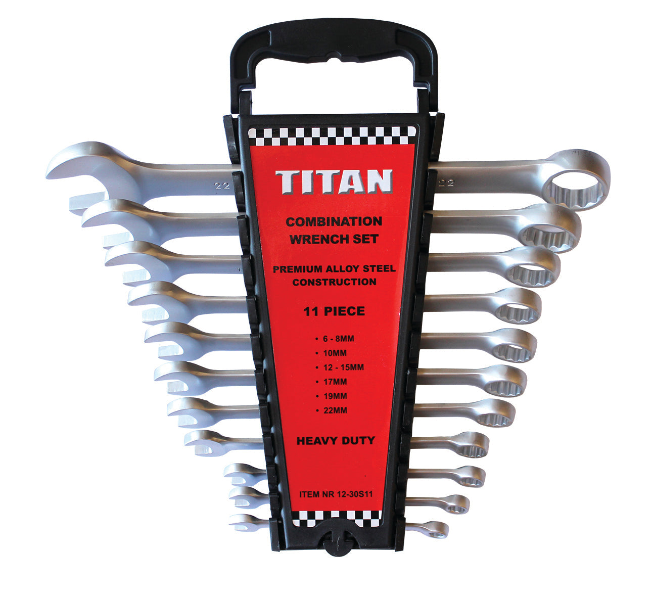 SPANNER SET 11PC 6-22MM TITAN