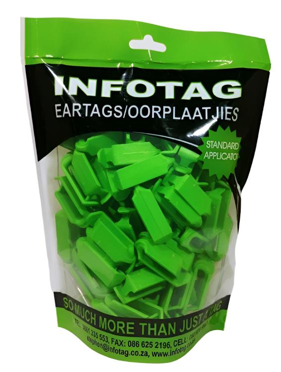 Antrovet Ear Tag Leader Light Grn 100's