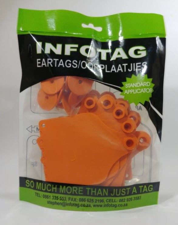 Antrovet Ear Tag Orange Info F4/m1 10's