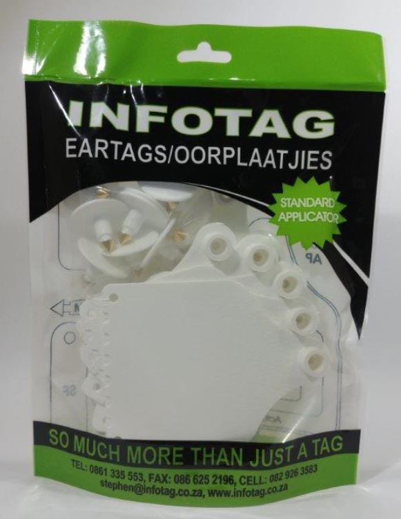 Antrovet Ear Tag White Info F4/m1 10's