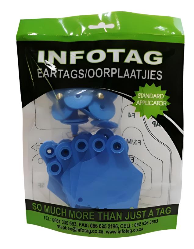 Antrovet Ear Tag Blue Info F3/m1 10's