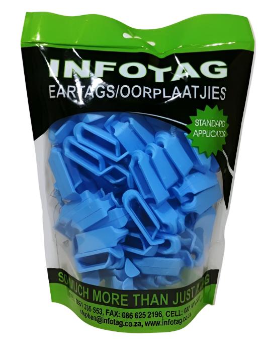 Antrovet Ear Tag Leader Light Blue 100's