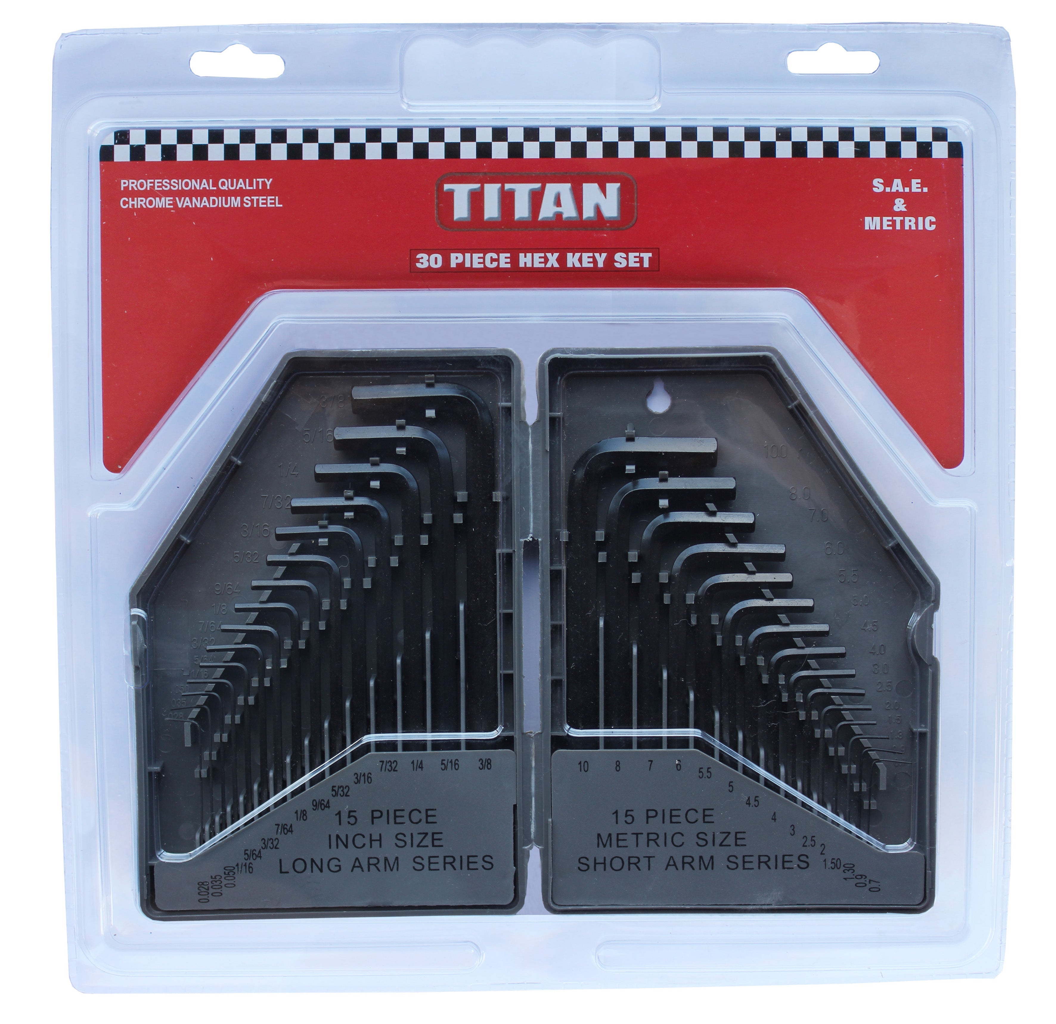 Titan Key Hex Set 30PCS