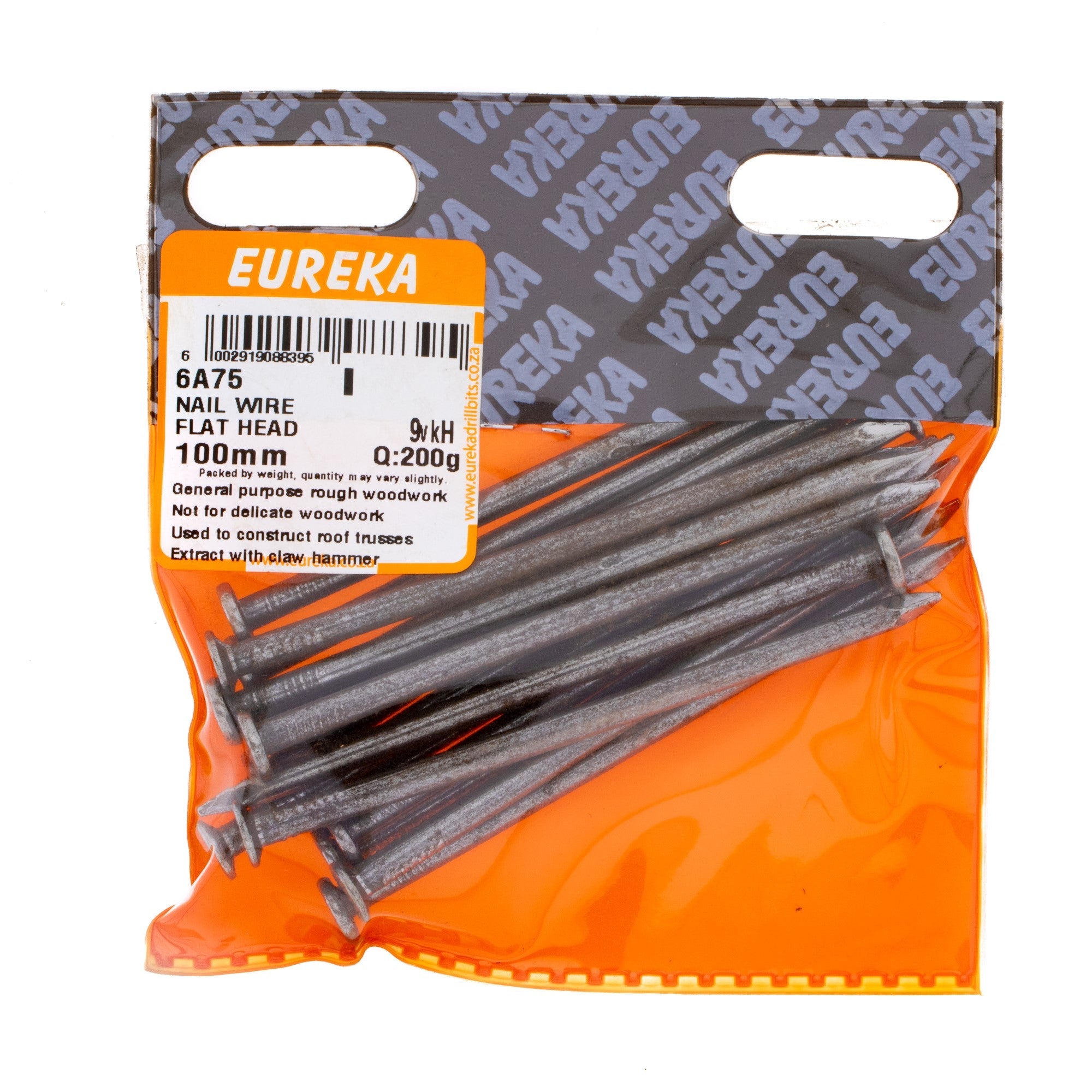 Eureka Nail Wire Flat Head 100mm Q:200g