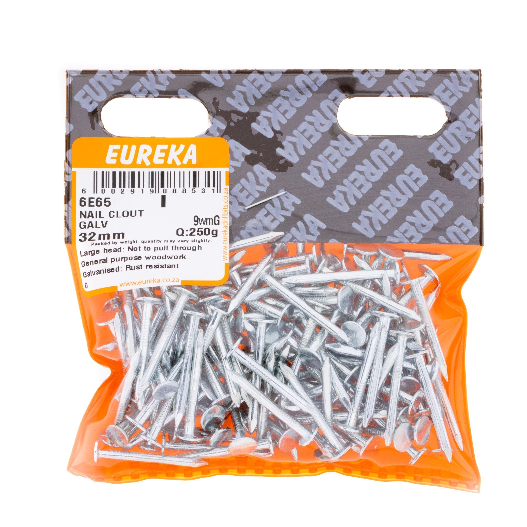 Eureka Nail Clout Galv 32mm Q:250g