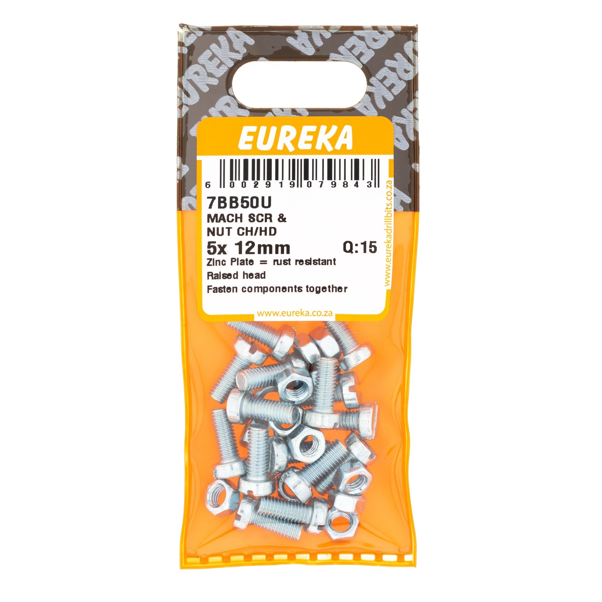 Eureka Screw & Nut MACH CSK 5 x 12mm Q:102