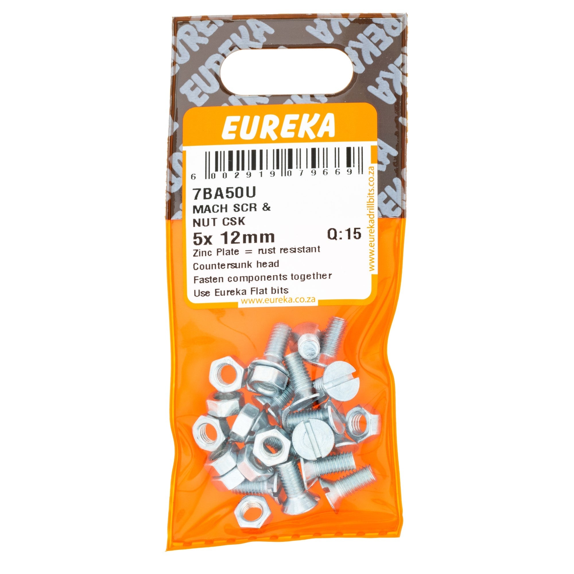 Eureka Screw & Nut MACH CSK 5 x 12mm Q:15