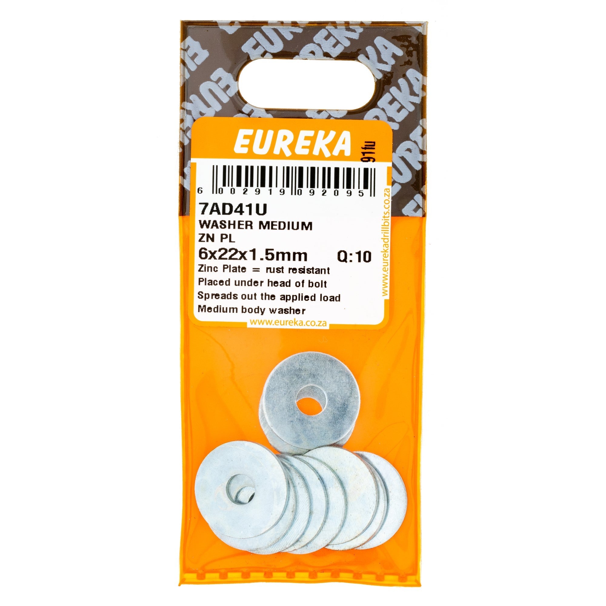 WASHER MEDIUM BODY 6X22X1.5MM EUREKA