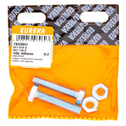 Eureka Hex Screw&nut Galv 10 x 50mm Q:2
