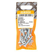 SCREW & NUT CH/HD 5X30MM Q:12 EUREKA