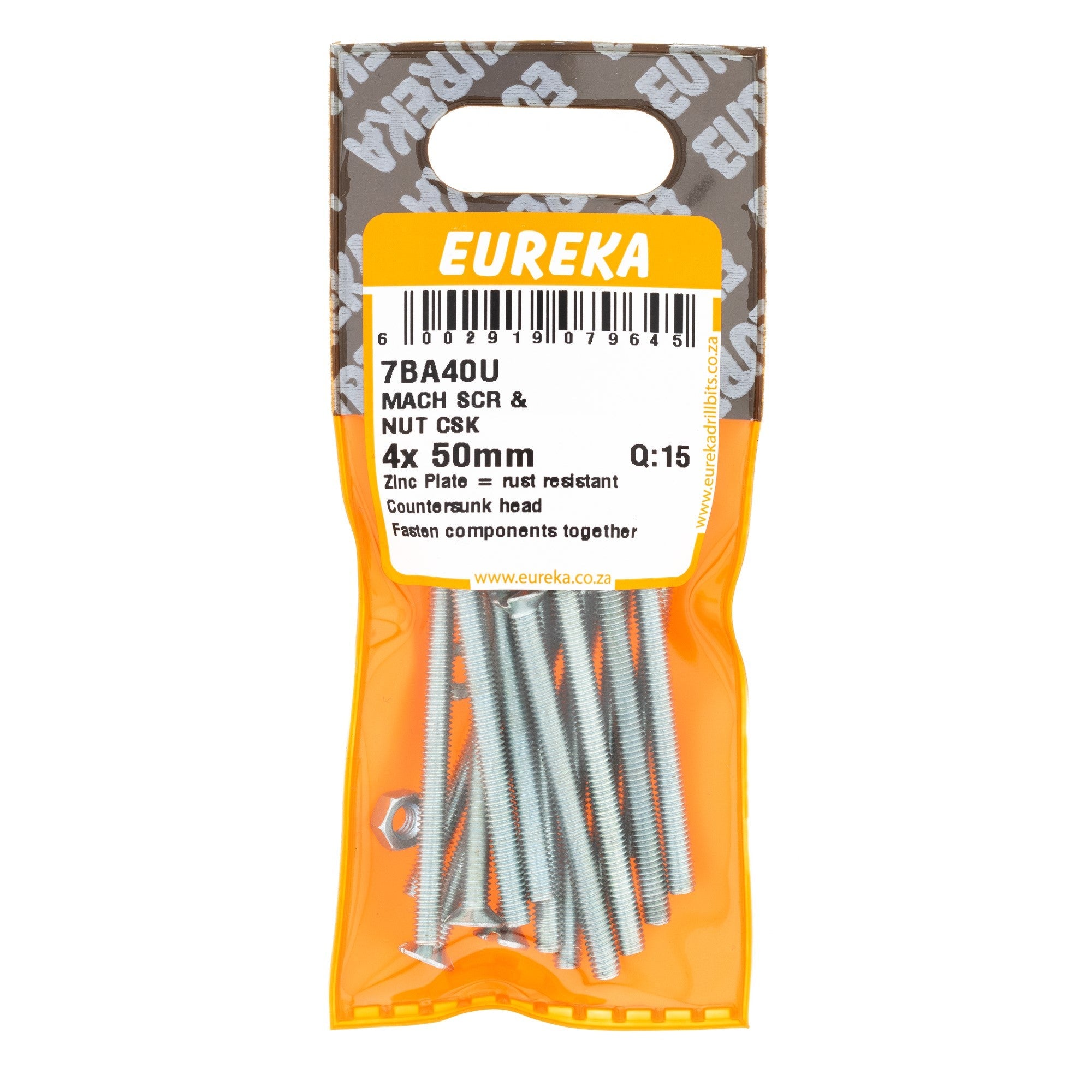 Eureka Screw & Nut MACH CSK 4 x 50mm Q:102