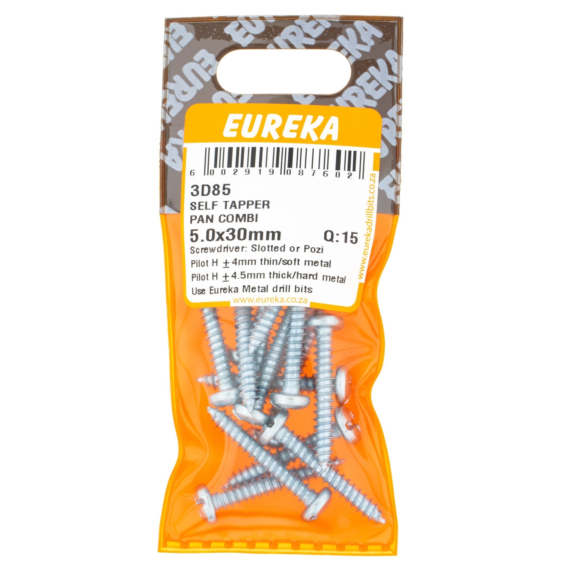 Eureka Screw S/tapper/pan/com 5 x 30mm Q15