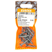 Eureka Wood Screw CSK Steel 5.0 x 25mm Q:20 Eurek