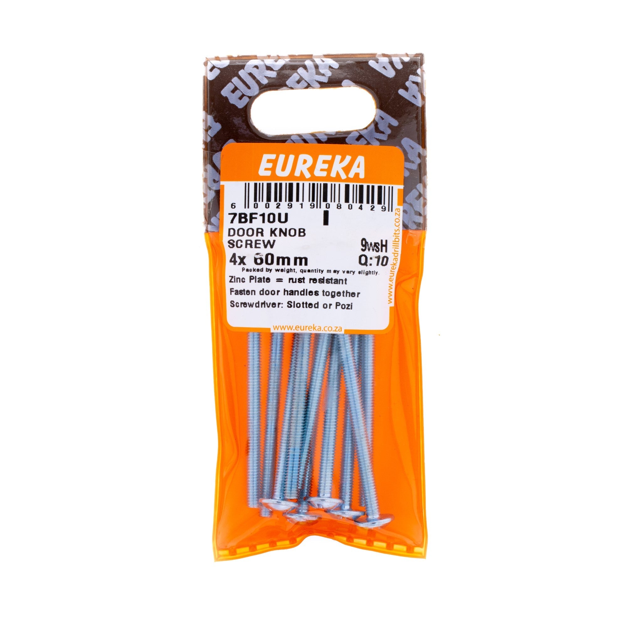 DOOR KNOB SCREW 4X60MM Q:10 EUREKA