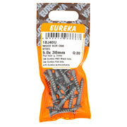 Eureka Wood Screw CSK Steel 5.0 x 30mm Q:20 Eurek