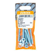 Eureka Hex Screw&nut Galv 6 x 40mm Q:8